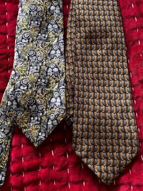 2  silk Nature/animal Ties